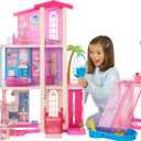 Barbie Dreamhouse Dollhouse
43" tall, Elevator, 9 Play Areas, 2 Houses, 2 Pools, 2 Slides & 65+ Pieces Including Furniture & Accessories