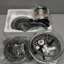 Kitchen in the box Food Processor, Electric Meat Grinder & Food Chopper with 400W Powerful Veggie Chopper-2 Bowls8 Cup+8 Cup & 2 Bi-Level Blades for Meat/Fish/Vegetable/Baby FoodBlack Button