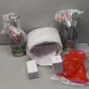 Hamucd Coastal Glass Table Lamps Set of 2, 3-Way Dimmable Touch Control Nautical Lamp with USB A+C Ports,Bedside Lamps Beach Decor, Modern Nightstand Lamps with 2 LED Bulbs for Bedroom Living Room