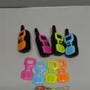 Walkie Talkies for Kids Long Range - 4 Pack Kid Walkie Talkies with Replaceable Shell Backlit LCD Flashlight 3 Miles Range - Gifts and Toys for 5-7 Year Old Boys and Girls (Green Orange Blue Pink)