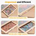 1000 Pieces Rotating Puzzle Board with 4 Drawers,28.74"x20.94" Portable Wooden Jigsaw Puzzle Table with Lazy Susan Spinning Cover for Adults