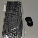 Wireless Keyboard and Mouse Combo, FullSized 2.4GHz Wireless Keyboard with Comfortable Palm Rest and Optical Wireless Mouse for Windows, Mac OS PC/Desktops/Computer/Laptops (Black)