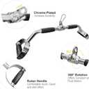 LAT Pulldown Bar Press Down Bar Heavy Duty Cable Machine Attachments V-Shaped Bars with Rubber Handgrips for Gym Home