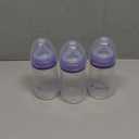 Lansinoh Anti-Colic Baby Bottles, BPA-Free Plastic, 8 Ounces, 3 Count, Medium Flow Nipples (Size M), Breastfeeding Bottle with NaturalWave Design