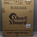 XBoard Magnetic Dry Erase Board/Whiteboard, 36 X 24 Inches, Double Sided White Board,1 Dry Eraser & 3 Dry Erase Markers & 4 Push Pin Magnets