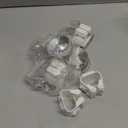 4 Pack Broom Holder Mop Hanger Wall Mount, No Drill Suction Cup Mop and Broom Organizer with Hooks, Space Saving Adjustable Rack Removable Mop Clip for Bathroom, Kitchen, Garage, Laundry Room