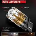 LASFIT 3157 LED Brake Light Bulb, 3057 3156 3157 LED Bulb Red, 4000LM Super Bright 3056 4057 4157 3457 for Automotive Tail Brake Lights, Stop Parking Light, Not for Trucks (2-Pack)