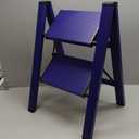 Taranta 2 Step Ladder,Aluminum Lightweight Folding 2 Step Stool with Anti-Slip Wide Pedal,330lbs Capacity Step Ladder for Household,Kitchen,Office - Blue