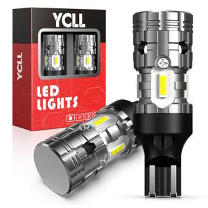 YCLL 921 LED Bulb Reverse Lights,912 T15 Back Up Light for 2014-2021 2022 2023 2024 2025 GMC Sierra 1500 2500 3500 HD,6000K Cool White,300% Brightness,Plug and Play, 2pcs