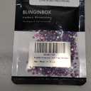 Blinginbox Flat Back Crystal Rhinestones Round Gems for Nail Art and Craft Glue Fix, Fuchsia AB (2.7-2.8mm) SS10/ 1440pcs