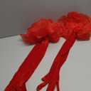 Huralona Women Long Puff Gloves Opera Velvet/Satin/Tulle Gloves Elbow Oversized Satin Ruffled Banquet Wedding Dance Party