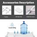 Geetery 4 Pcs Closet Tension Shelf Metal Expandable Closet Shelf Dividers Adjustable DIY Shelf Separators in Closet Tension Rod Storage Rack for Cabinet Kitchen Wardrobe (19.7''-31.5'' X 9.45'')