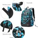 bunie School Backpack for Boys Large Bookbag Boys Backpacks Elementary Middle High School Bags Kids Cool Back Pack Children 7 8 9 10 11 12 13 14 15 16 Years Old (Blue)