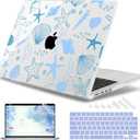 May Chen for 2026 MacBook Pro 14-inch M5 M4 M3 M2 M1 Pro/Max Chip, Release 2026 2025-2021, Model A3427 A3426 A3434 A3112 A3401 A3185, Plastic Hard Shell with Keyboard Cover, Sea Star
