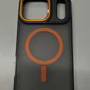 Magnetic 3 in 1 for iPhone 17 Pro Max Case, [Omni-Directional Protection] with 1x Screen Protector + 1x Camera Cover, [Seamless Work with Magsafe] Protective Case for iPhone 17 Pro Max Cosmic Orange