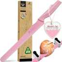 CoquusAid Upgrade Bread Knife for Homemade Bread, Worlds 1st Double Serrated Knife for Crusty Sourdough, 11.6 Inch Stainless Steel Bread Slicer, Professional Sourdough Cutter, Ideal for Gift, Pink