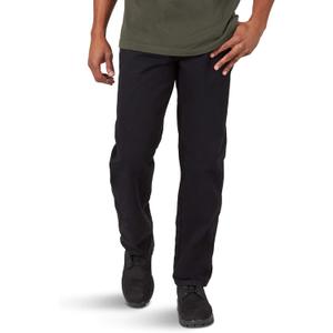 Rustler Men's Relaxed 5 Pocket Jean, Black, 42W x 32L
