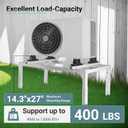 Mini Split Ground Stand, Adjustable Anti-Vibration Mini Split Stand w/ 400LBS Load Capacity, Heavy Duty AC Stand for 9,000-12,000 BTU Ductless Mini Split Air Conditioner Heat Pump