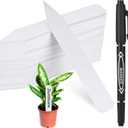 Plant Labels, Outdoor Waterproof Garden Markers, Plastic Nursery Seed Plant Tags with Bonus a Permanent Marking Pen, Gardening Gifts for Women Men 120PCS Darfukei