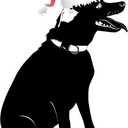 Family Adorable Cartoon Wall Decal Decoration Cute Animals in Santa Hat Christmas Hats Pet Dog Happy Holiday Gift Lasts Years and Easily Removable - Size: 24 in(W) x 40 in(H)