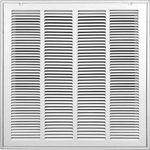 Return Air Filter Grille for 20x20 Duct Opening, Steel Return Air Grille with Removable Door for 1-Inch Filters, HVAC Vent Cover Grill for Sidewall/Ceiling, Outer Dimensions: 22 5/8"Wx22 5/8"H