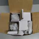 4 Pack Crystal Glass Dummy Door Knob, Single Side Dummy Door Knob Set for Interior Doors in Antique Brass