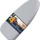 SAVUK 12 X 30 inch Smart Table top Ironing Board Cover and Pad with Standard Size, Fits Small, Mini Board, Extra Thick Padding, Elastic Cord, Heat Resistance (Replacement Cover and Pad 12"x30")