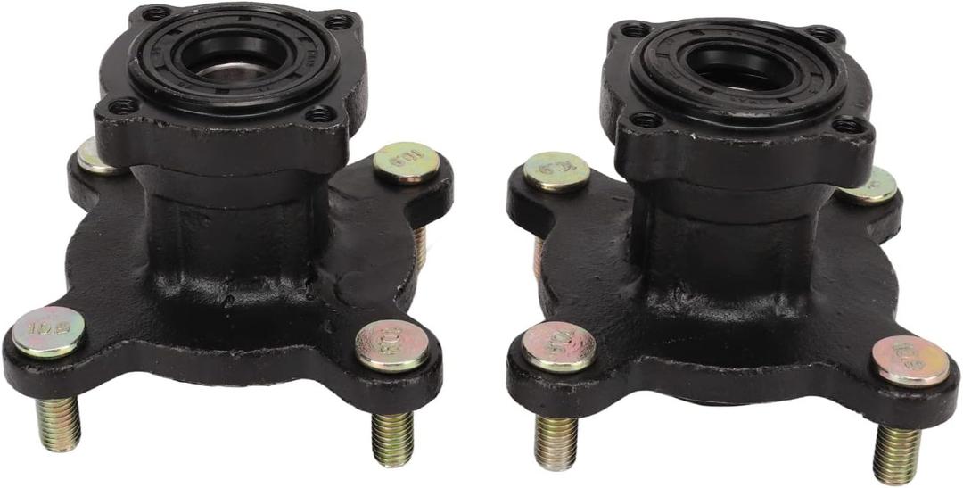 Kart Wheel Hub Kart Front Hubs ATV Front Disc Brake Wheel Rim Hub 4 Stud Front Disc Brake Wheel Rim Hub Assembly for 110cc 125cc 150cc 200cc Kart ATV 4 Wheel