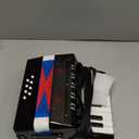 Accordion, 17 Keys Piano Accordion for Kids Students 8 Bass with Straps for Beginners Student Educational Musical Instrument (Black)