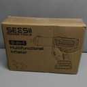 SEESII 3-in-1 Tire Inflator: Portable Air Compressor & Car Vacuum Cordless & Led Work Light with 22000mAh Batteries, 21V Tire Air Pump 150PSI w/Digital Gauge+Auto-Shutoff for Ball/Bike/Car/Home (Blue)