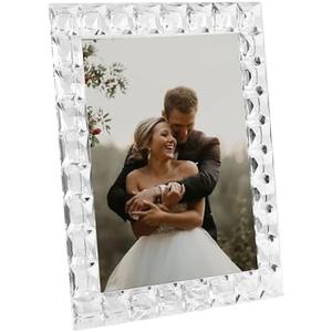 DONOUCLS Crystal 8x10Inch Decorative Sparkling Picture Frame, Wedding Frame Tabletop Display, Display Photo 8''x 10'', Comes with Gift Box