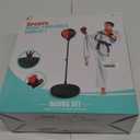 Punching Bag for Kids, Kids Boxing Bag with Reflex ball and Boxing Gloves, 4 5 6 7 8 Years Old Adjustable Kids Punching Bag, Boxing Equipment, Boxing Set as Boys & Girls Toys Gifts