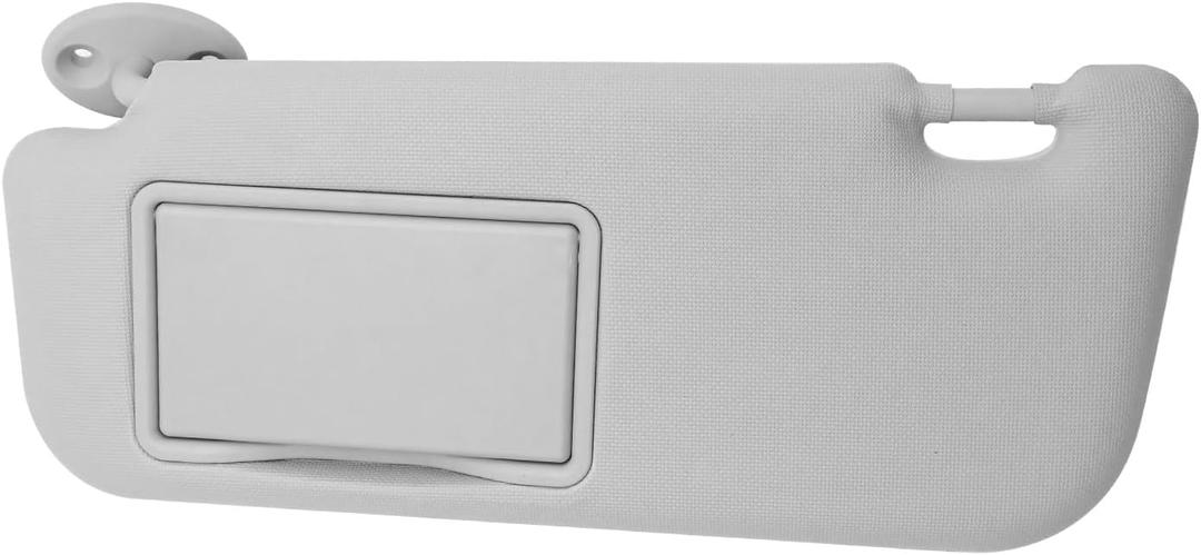 74320-02B21 74310-02K91 Left Driver Side Sun Visor, Replacement for Toyota Corolla 2014 2015 2016 2017 (Gray)