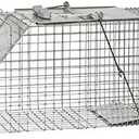 Havahart 1085 Large 1-Door Easy Set & Release Humane Live Animal Trap for Armadillos, Cats, Groundhogs, Muskrats, Nutria, Opossums, Racoons, Skunks, and Other Similar-Sized Animals
