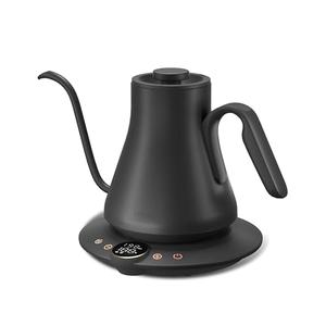 INTASTING Electric Kettle, Gooseneck Electric Kettle, ±1℉ Temperature Control, BPA-Free Stainless Steel Inner, Quick Heating, for Pour Over Coffee, Brew Tea, Boil Hot Water, 1500W/0.9L Dark Grey