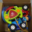 PREXTEX 2 Pack Remote Control Cars for 3-5 Year Old Boys - Truck and Tractor Toddler Toys with Easy Controllers - Sound and Light Play Features - Fun Easter Gift Basket Toy for Kids