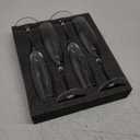 JBHO Champagne Glasses-Elegant Flutes-Gift-Box-Hand Blown Champagne Flutes Glass-100% Lead-Free Premium Crystal - Gift Idea for Wedding, Anniversary, Christmas,New Year-Set of 4-8oz, Clear