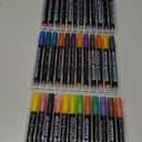 Glitter Marker Pens, 36 Colors Metallic Shimmer Paint Pens, Art Markers for Kids Adults DIY Crafts Greeting Birthday Cards Making Poster Album Scrapbooking Wood (1 Count (Pack of 36))