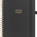 And Per Se 2026 Planner, A4 Size-Daily, Weekly & 18-Monthly Planner, Daily Schedule, Monthly Tabs, 100 GSM Thick Paper(Black)