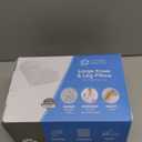 5 STARS UNITED Knee Pillow for Back Sleeping  Memory Foam Cushion for Sciatica Pain Relief  Under Leg Support for Sleeping on Back  Large Half Moon Bolster for Bed, Natural Gray with Cotton Cover