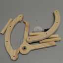 Bird Perch Toy, Interactive Rocking Parakeet Toys and Perches, Wooden Exercise Cockatiel Toys, Intelligence Birds Enrichment Toy for Parrot, Bird Cage Accessories Perch for Budgies Conure