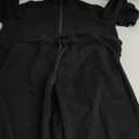 PRETTYGARDEN Women's 2 Piece Outfits Casual Lapel Half Zip Sweatshirts And Wide Leg Pants Tracksuit Sets (Large, Black)