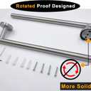 Brushed Nickel Bath Towel Bar Single Bars Towel Rack Rod Classic Wall Mounted SUS304 Stainless Steel Bathroom Towel Holder Toilet Kitchen Towel Shelf Single Layer,33 inches