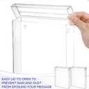 Thyle 8.5 x 11 Inch Outdoor Brochure Holder with Lid Acrylic Wall Mount Literature Box Waterproof Heavy Duty with Screws for Flyer Document Pamphlet Display Business Retail Real Estate(Clear)