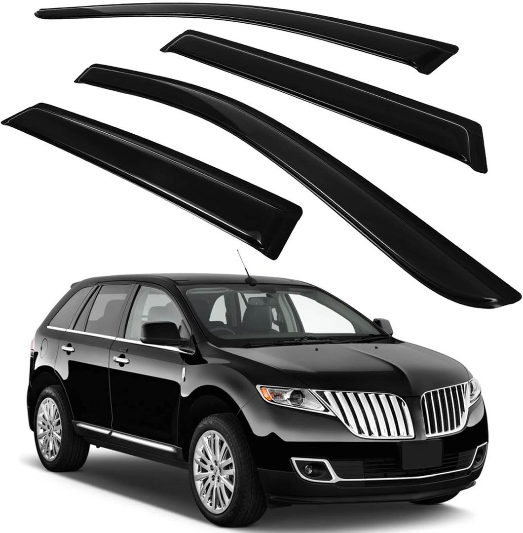 Side Window Deflectors Rain Guards Vent Window Visors for Ford Edge 2007-2014 for Lincoln MKX 2007-2015 Front Rear