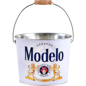 Modelo Beverage Bucket with Wire Handle Modelo (433317-12), White