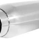 Exhaust Resonator, 3 Inch Inlet Resonator Muffler Straight Stainless Steel, Universal Performance Muffler Pipe 13''/340mm Overall Length, Polished