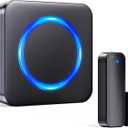 Door Chime Bistee Wireless Door Chimes When Door Open Entry Alarm 600FT Range with 58 Chimes 5 Volume Levels LED Indicator for Business/Home/Office/Stores