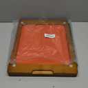 Cooler Kitchen Bamboo Wood Cutting Board Set with 6 Color Coded Flexible Plastic Chopping Mats with Food Icons, Wooden Cutting Boards for Kitchen, Wooden Chopping Board Non Toxic Dishwasher Safe, Toasted Caramel