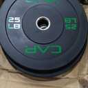 CAP 25lb Economy Olympic Bumper Plate, Pair
